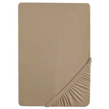 Castell lenzuolo teso jersey beige 90 x 190 - 100 x 200 cm confezione doppia