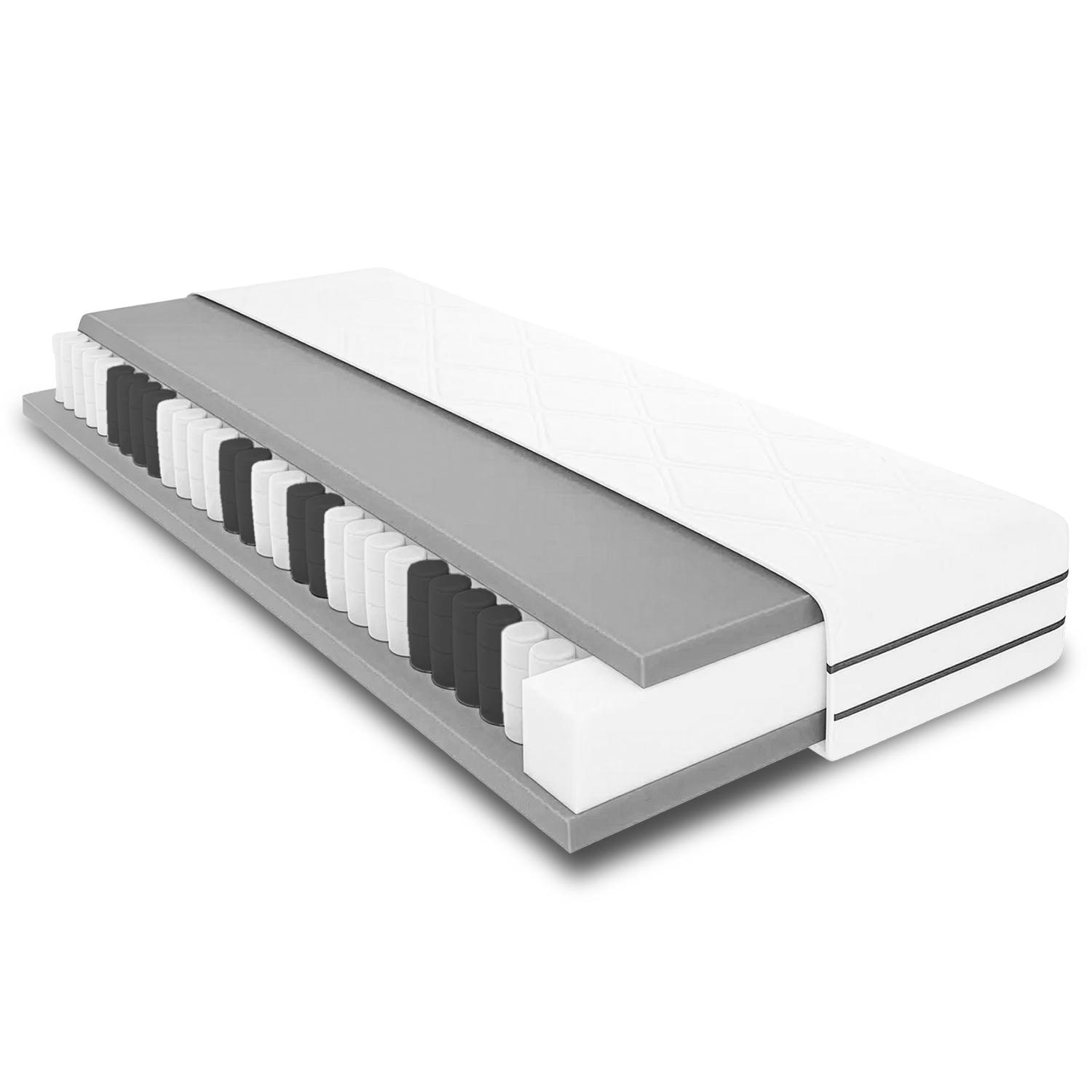 80 x 200 cm Classic Pocket Spring Mattress, Height 23 cm, Firmness Level H2/H3