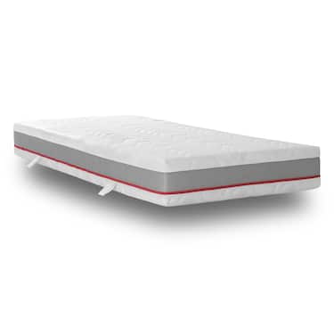 Ergonomic pocket spring mattress Sleezzz Premium 90 x 200 cm, height 23 cm, firmness level H2/H3 + mattress topper / mattress topper 90 x 200 cm