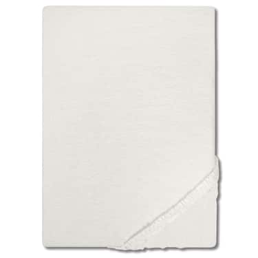 Set van 4 Castell jersey katoenen hoeslakens, wit, 140 x 190 - 150 x 200 cm