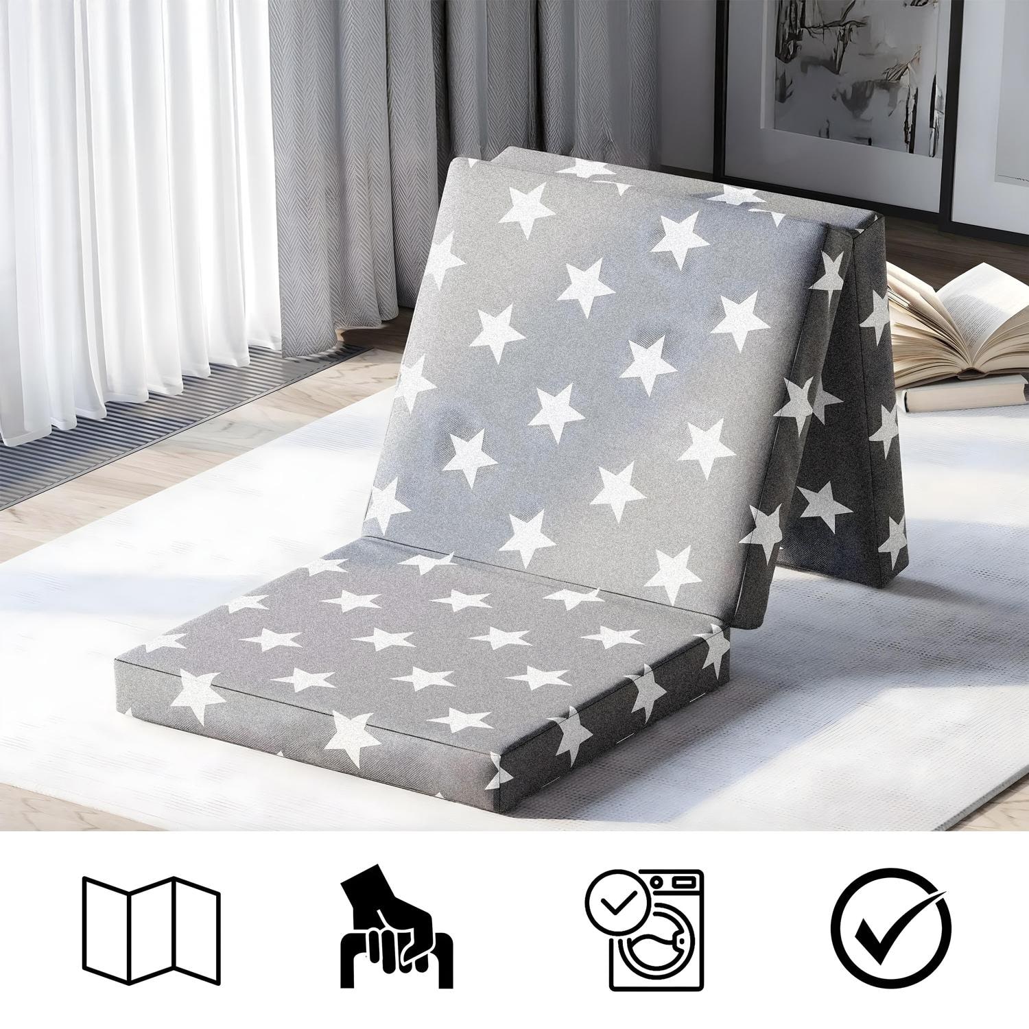 Materasso Pieghevole Per Camper Volkswagen T5 E T6 - 115x195x6 Cm - Grigio