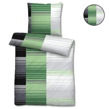 Microvezel seersucker beddengoed 155 x 220 + 80 x 80 cm in een 4-pack