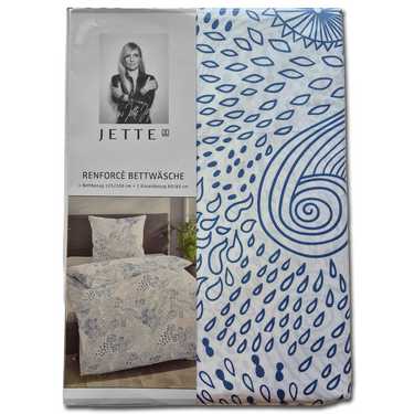 Double pack of JETTE Renforcé bed linen 135 x 200 cm + 80 x 80 cm