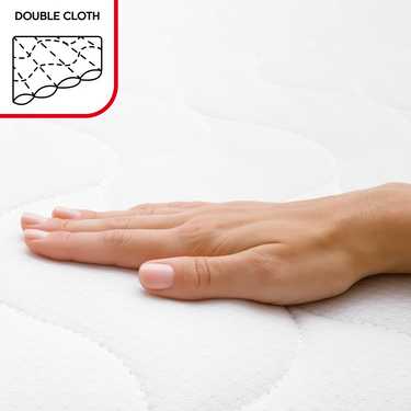 Double pack premium 7-zone mattress 90x200 cm CloudComfort, height 15 cm, firmness level H2/H3, twin set