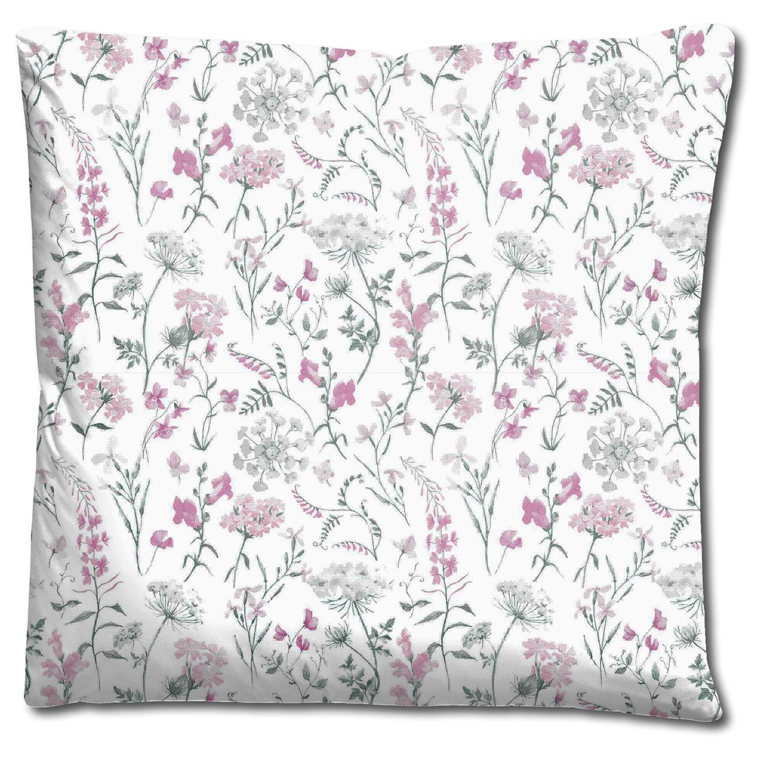 Double pack CloudComfort Basic microfiber bed linen summer flowers 135 x 200 + 80 x 80 cm