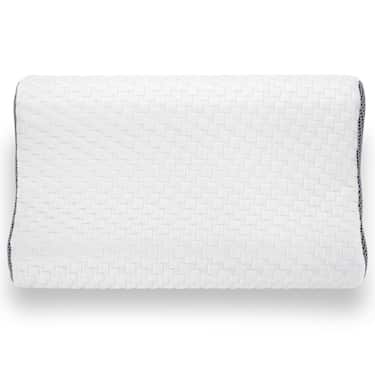 2 adet Sleezzz Premium viskoelastik boyun destek yastığı, 50 x 32 x 11 cm, cilde dost çift katlı kumaş kılıflı