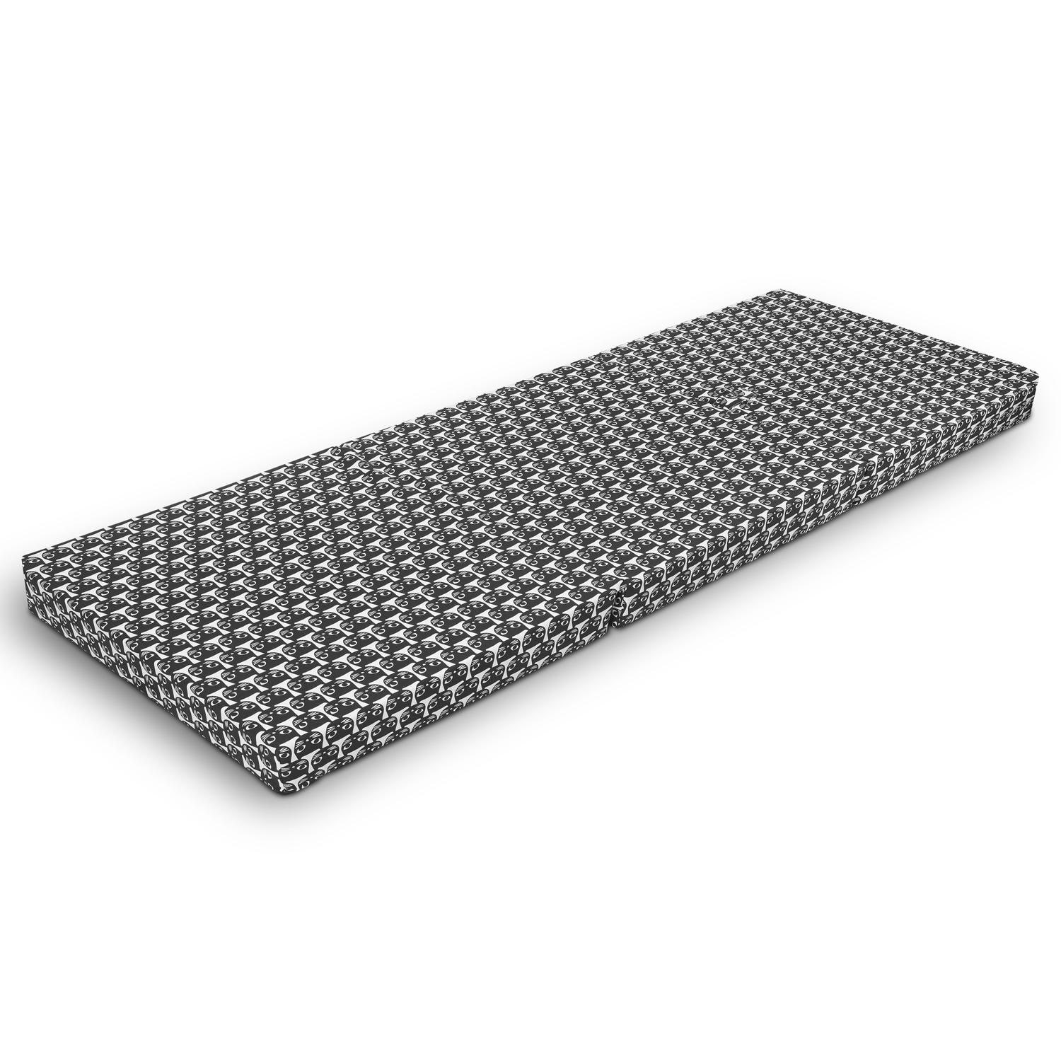 Reversible sides – CloudComfort Basic folding mattress 70 x 195 cm cat pattern