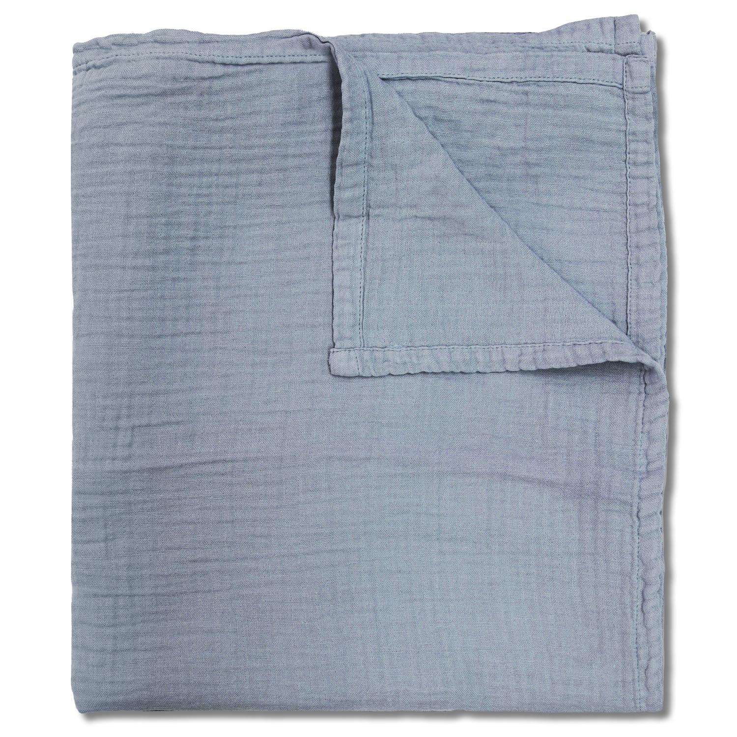 Sleezzz® muslin blanket blue 150 x 200 cm