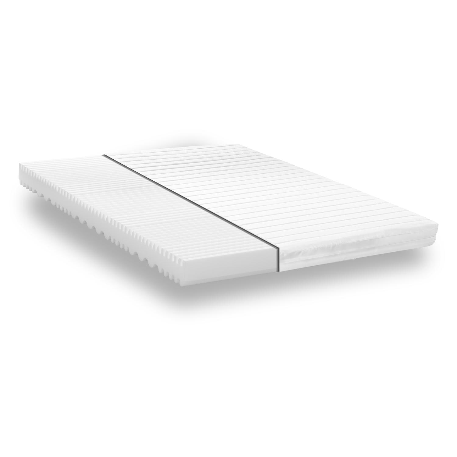 Construction and layers – Cold foam mattress K16 / 160 x 200 cm / H2 + H3 / 16 cm high