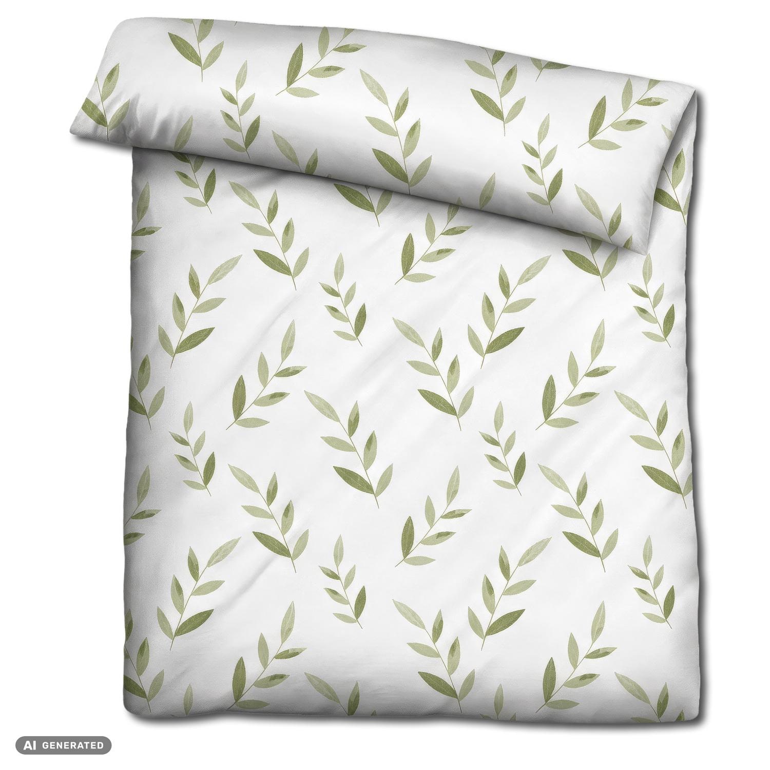 CloudComfort Renforcé Bettwäsche grün 135 x 200 + 80 x 80 cm