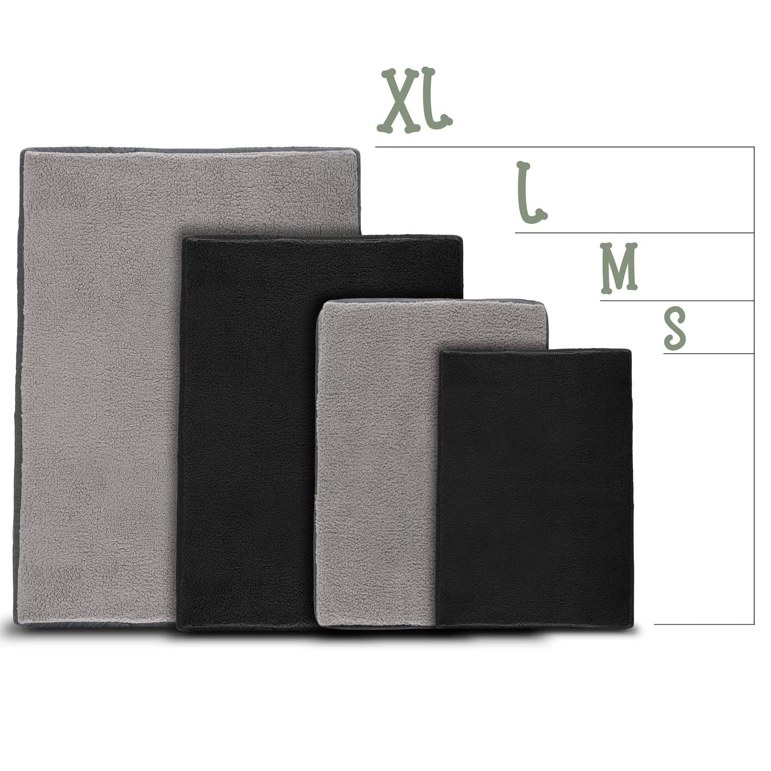 120 x 75 x 10 cm Petzzz orthopedic dog cushion size XL color black