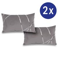 Decorative cushion moon silver 30 x 50 cm