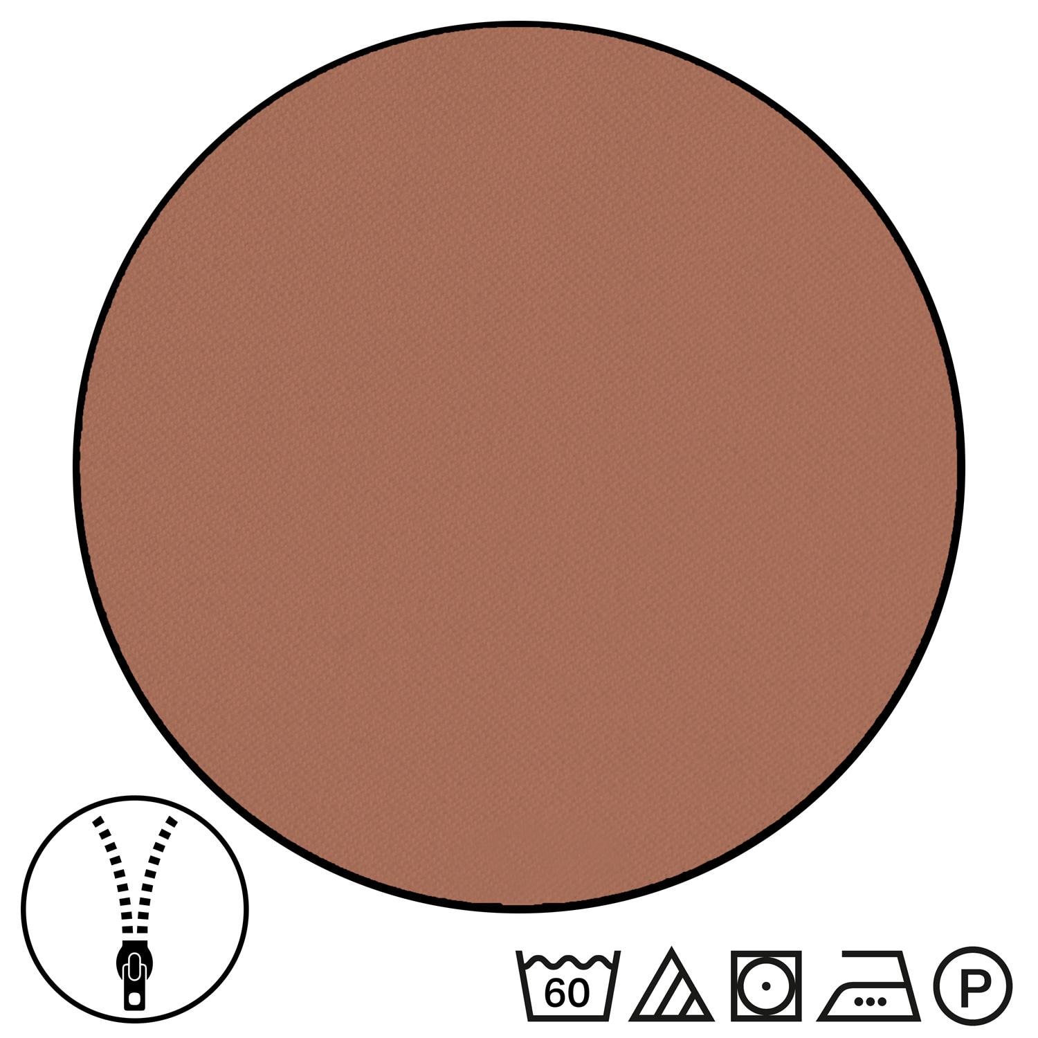 Double pack Sleezzz® Renforcé reversible bed linen brown/white 135 x 200 + 80 x 80 cm