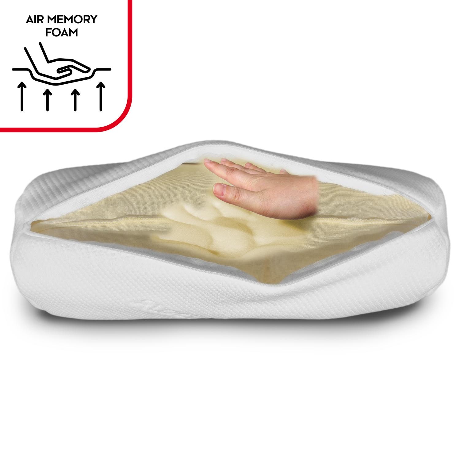 Knee and neck roll Visco Aloe Vera with memory foam 40 x 15 cm