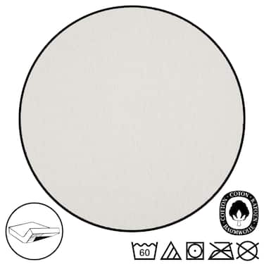 Set van 4 Castell jersey katoenen hoeslakens, wit, 140 x 190 - 150 x 200 cm