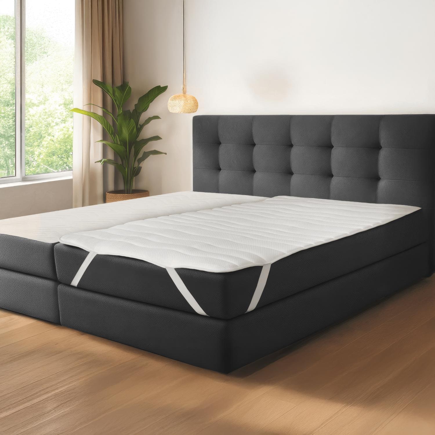 7-zone ergonomic pocket spring mattress Sleezzz Diamond T1000 90 x 200 cm, height 23 cm, firmness level H2/H3, 1000 springs/2m² + mattress topper / mattress topper 90 x 200 cm
