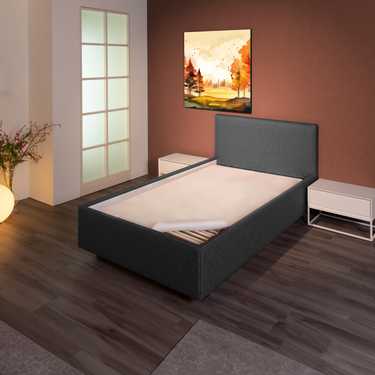 Sleezzz Basic, coprimaterasso in feltro agugliato 90 x 190 cm, protezione per materasso da posizionare sulla rete a doghe, bianco