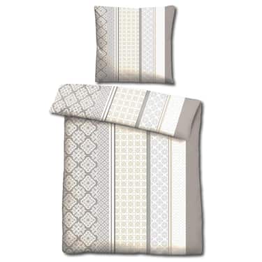 CloudComfort Basic Mikrofaser Bettwäsche beige 155 x 220 + 80 x 80 cm