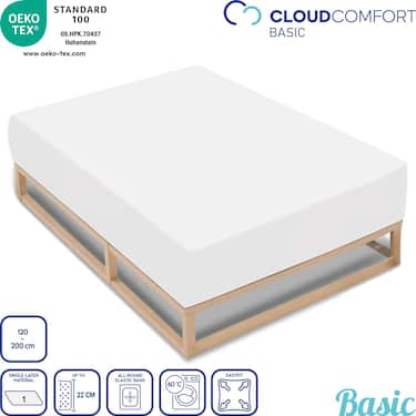 Sada 4 prostěradel CloudComfort Basic jersey stretch white 120 x 200 cm (4 kusy)