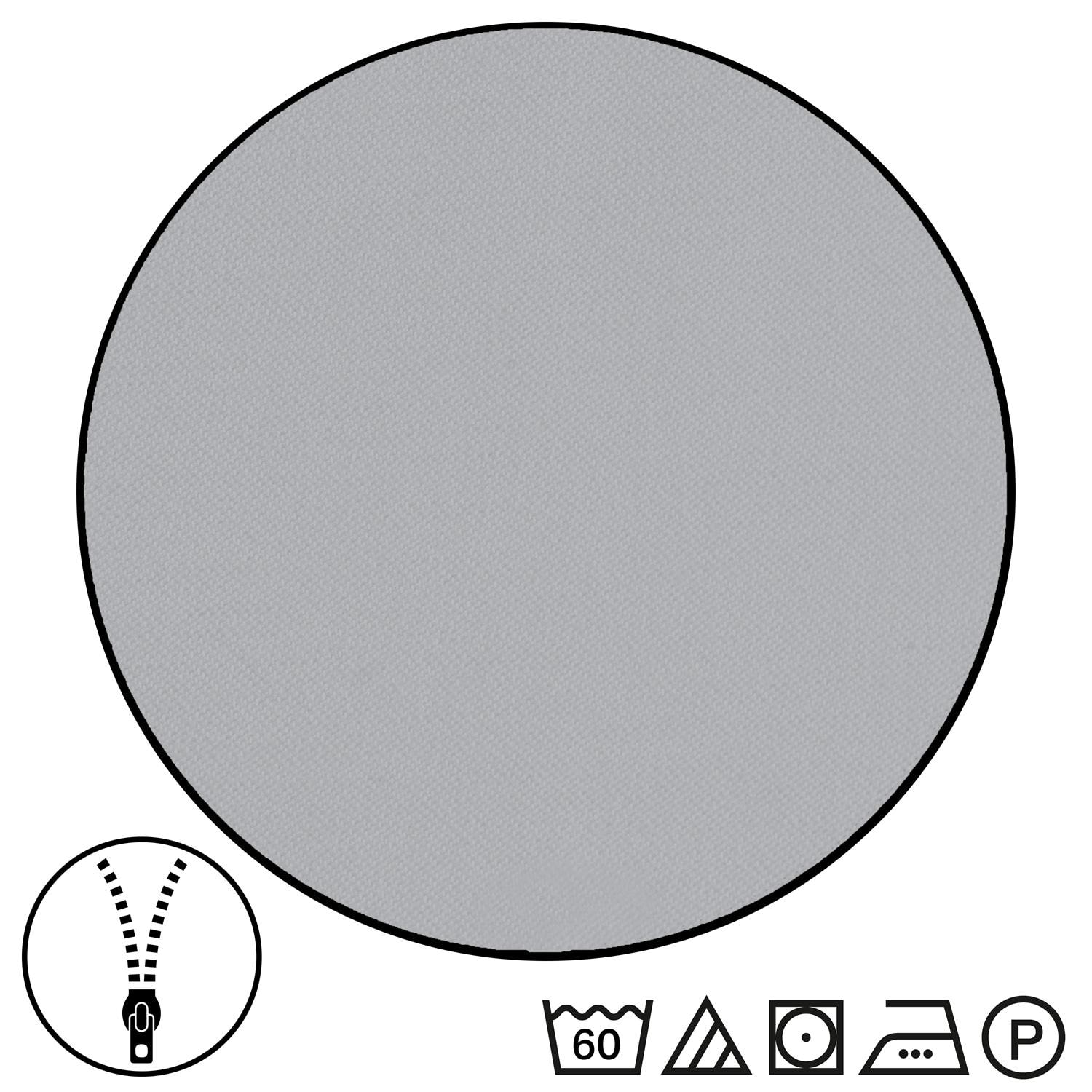Double pack Sleezzz® Renforcé reversible bed linen light gray/white 135 x 200 + 80 x 80 cm