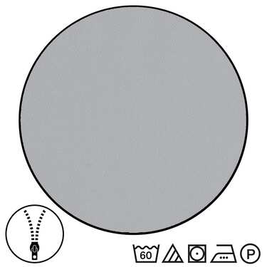 Doppelpack  Sleezzz® Renforcé Wendebettwäsche hellgrau/weiß 135 x 200 + 80 x 80 cm