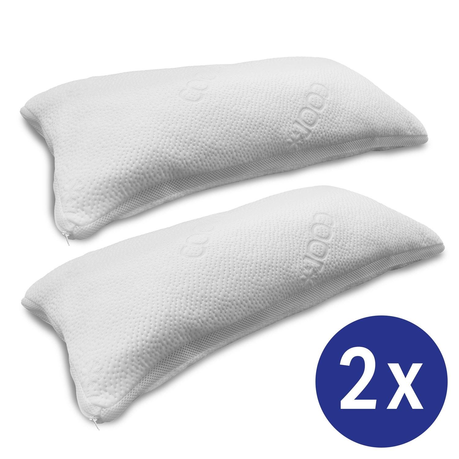 Dubbelpak CloudComfort visco-elastische kussens 40 x 80 cm