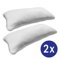 2 x CloudComfort visco-elastisch comfort slaapkussen 40 x 80 cm