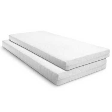 Double pack premium 7-zone mattress 90x200 cm CloudComfort, height 15 cm, firmness level H2/H3, twin set