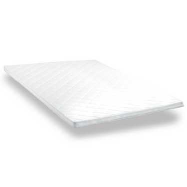 Comfort foam topper T6 180 x 200 cm, height 6 cm, firmness level H3 + 2 CloudComfort Basic microfiber pillows 80 x 80 cm