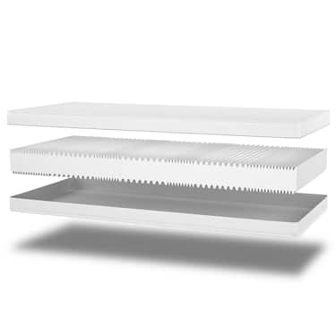 Saltea ergonomică 90x200 cm 7 zone Supportho Premium, înălțime 18 cm, nivel de fermitate H2/H3 + topper saltea / topper saltea 90 x 200 cm