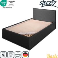 Sleezzz Basic needle felt mattress carpet pad 80 x 200 cm, mattress protector to place on the slatted frame, white