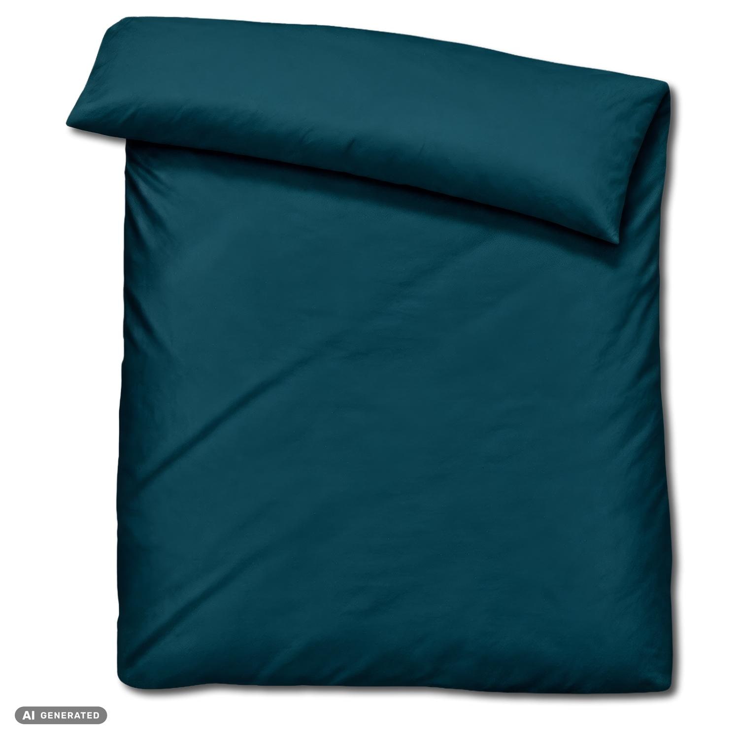 Lot de deux linges de lit Cloud Comfort en satin de mako, 135 x 200 cm + 80 x 80 cm
