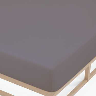 Castell hoeslaken bever donkergrijs 90 x 190 - 100 x 200 cm dubbele verpakking