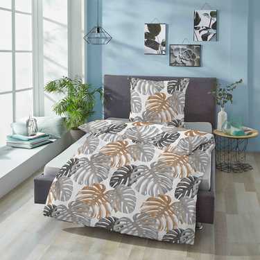 Double pack Castell cotton satin bed linen 135 x 200 cm + 80 x 80 cm