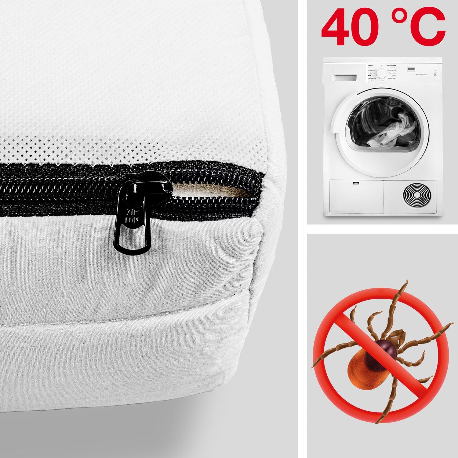 Egenskaper som symboler – K10 madrass 90 x 200 cm H3 + CloudComfort Basic mikrofiberpute 40 x 80 cm