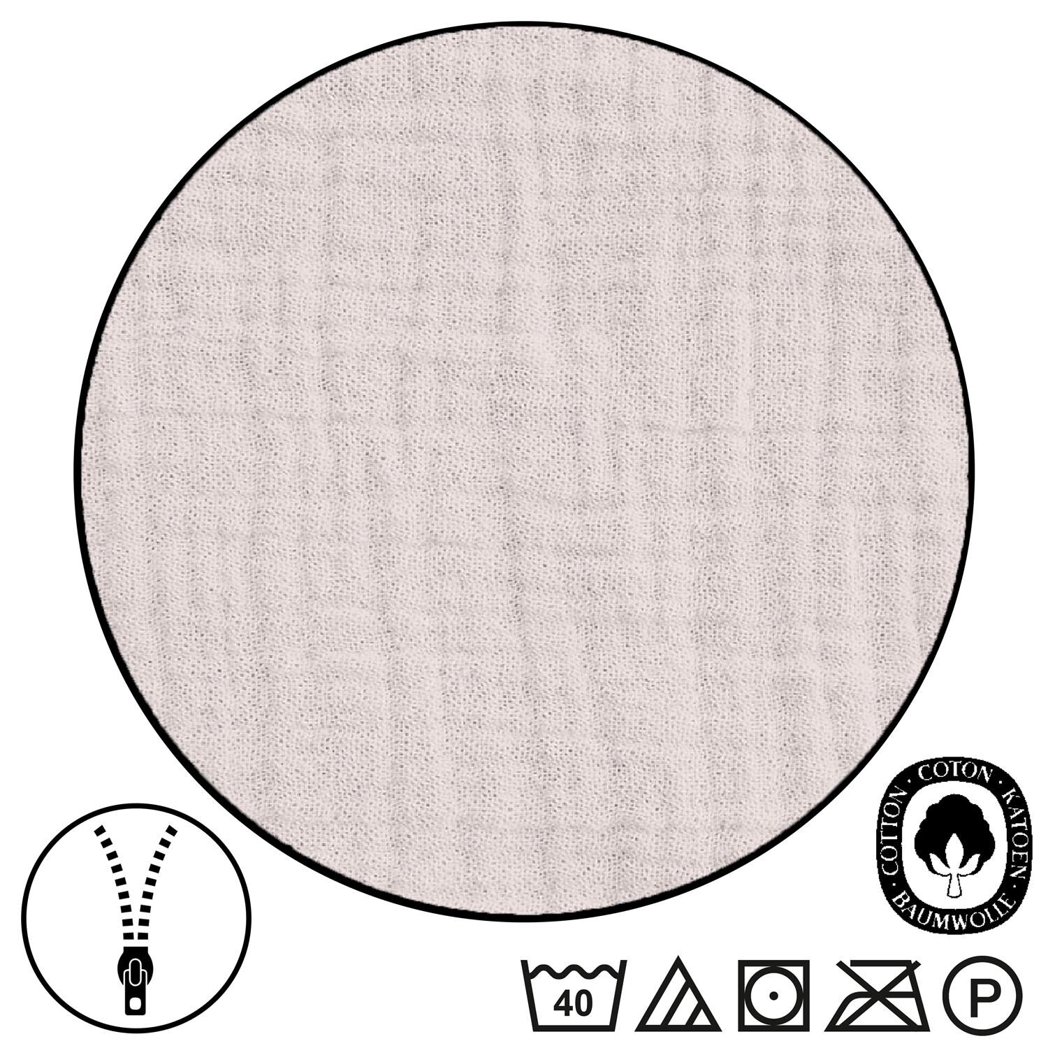 Doppelpack Sleezzz® Musselin Bettwäsche rosé 135 x 200 cm + 80 x 80 cm