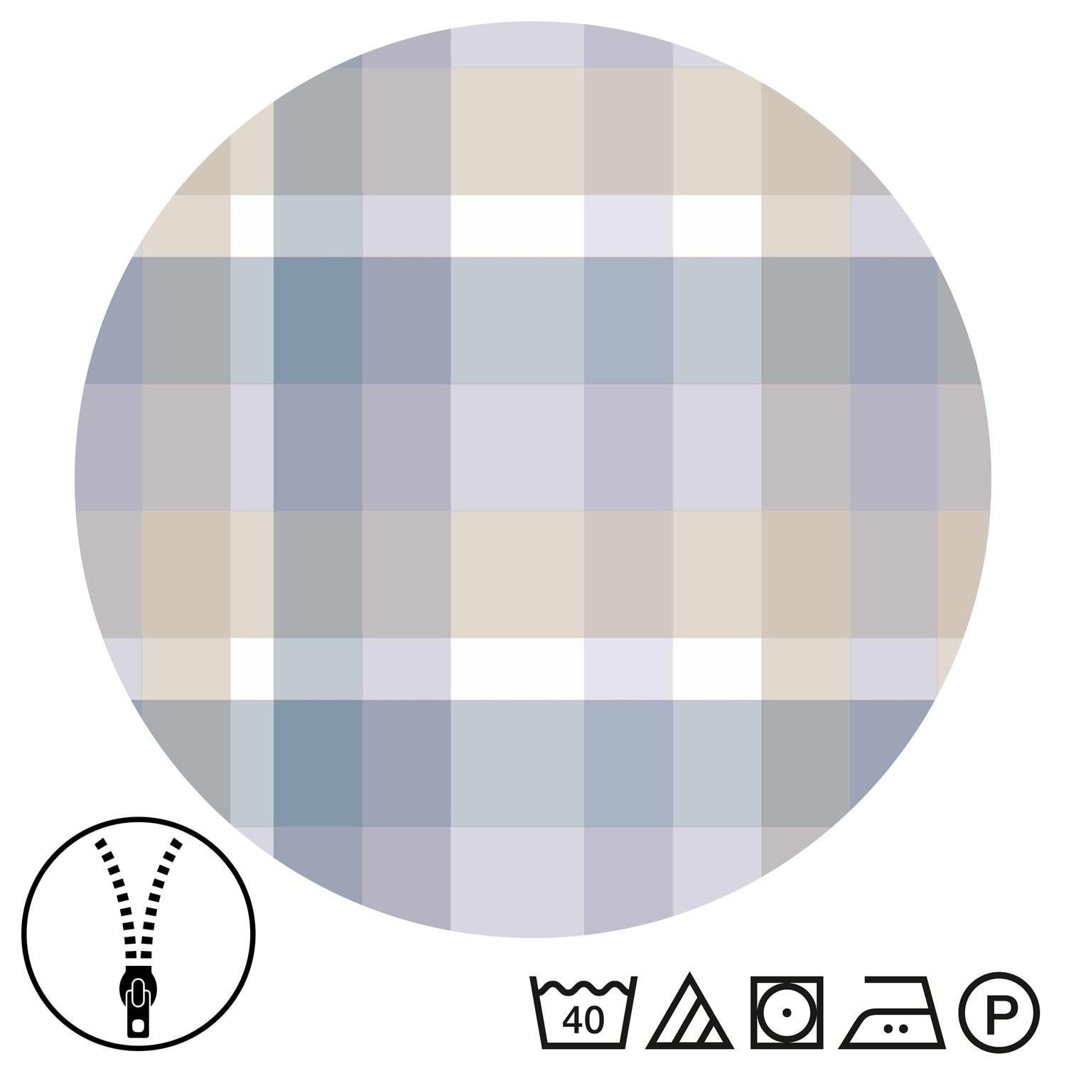 Double pack CloudComfort Basic microfiber bed linen plaid 135 x 200 + 80 x 80 cm