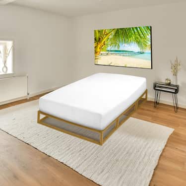 Castell Spannbettlaken Microfaser Interlock-Jersey weiß 90 x 190 - 100 x 200 cm