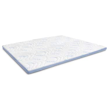Cold foam topper CloudComfort Cool 180 x 200 cm H2/H3, height 7 cm, firmness level H2/H3, 7-zone topper with summer and winter side