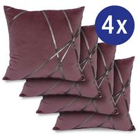 Decorative cushion ruby red 45 x 45 cm