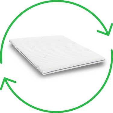 Supportho premium cold foam topper 140 x 200 cm H3, height 9 cm, hardness grade H3 with antibacterial cover