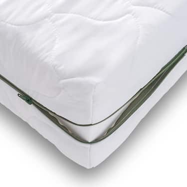 7-zone pocket spring mattress Sleezzz Smart 90 x 200 cm, height 21 cm, firmness level H2/H3 + mattress topper / mattress topper 90 x 200 cm