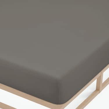 Castell Jersey Baumwoll Spannbettlaken dunkeltaupe 90 x 190 - 100 x 200 cm
