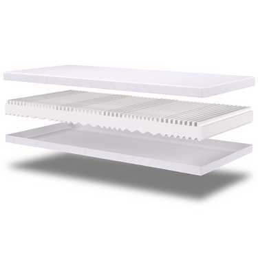 Double pack premium 7-zone mattress 90x200 cm CloudComfort, height 15 cm, firmness level H2/H3, twin set