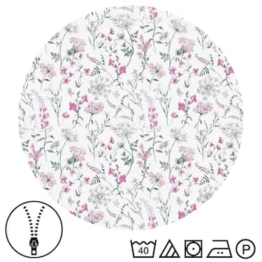 Doppelpack CloudComfort Basic Mikrofaser Bettwäsche Sommerblumen 135 x 200 + 80 x 80 cm