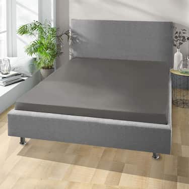 Castell Jersey Baumwoll Spannbettlaken dunkeltaupe 90 x 190 - 100 x 200 cm