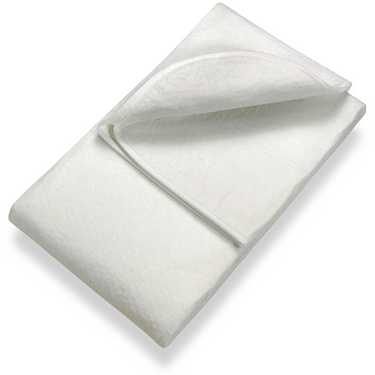 Sleezzz Basic sobrecolchón de fieltro de aguja 90 x 190 cm, protector de colchón para colocar sobre el somier de láminas, blanco
