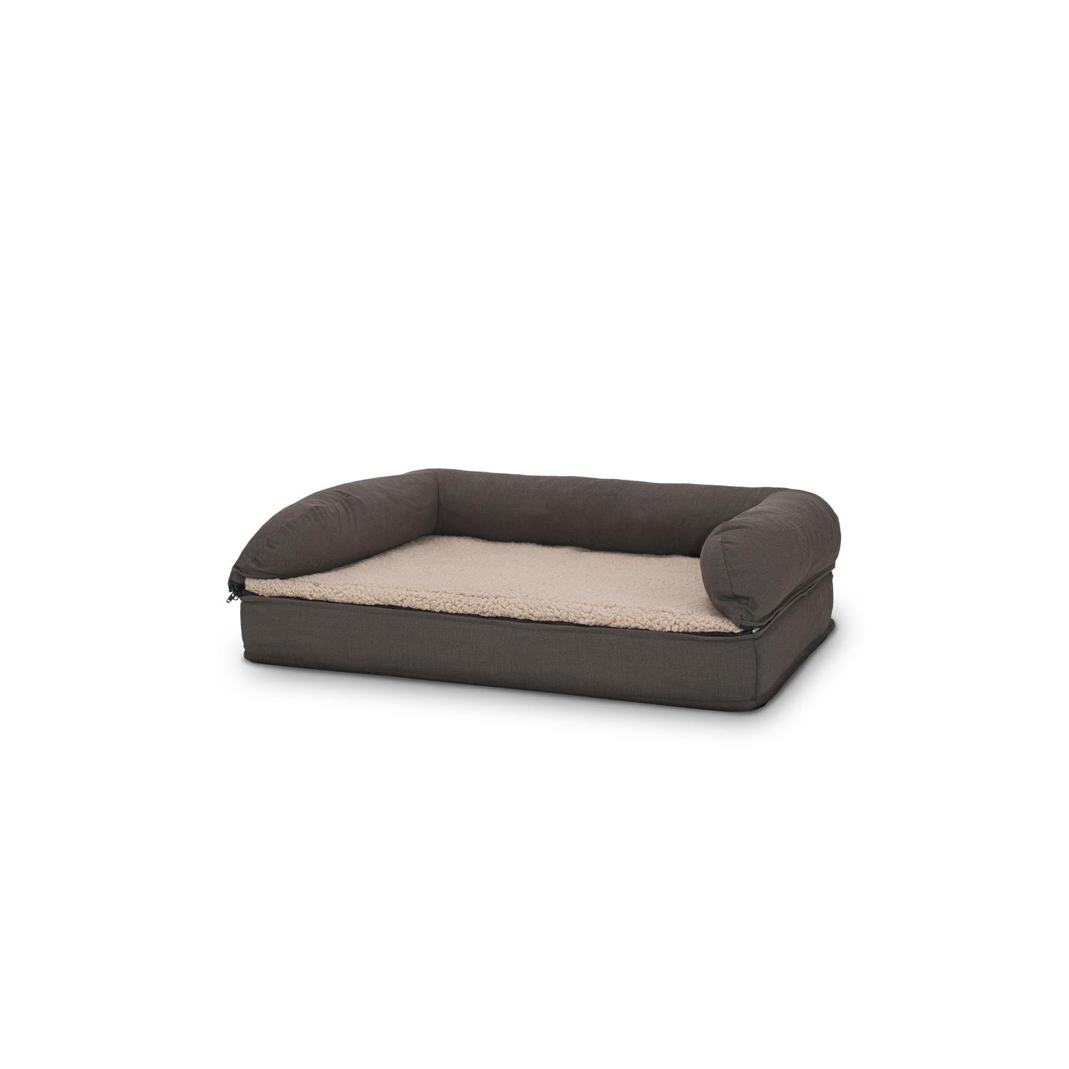 80 x 55 x 23 cm orthopaedic dog bed with backrest size M