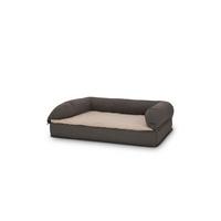 Letto ortopedico per cani 80 x 55 x 23 cm con schienale taglia M