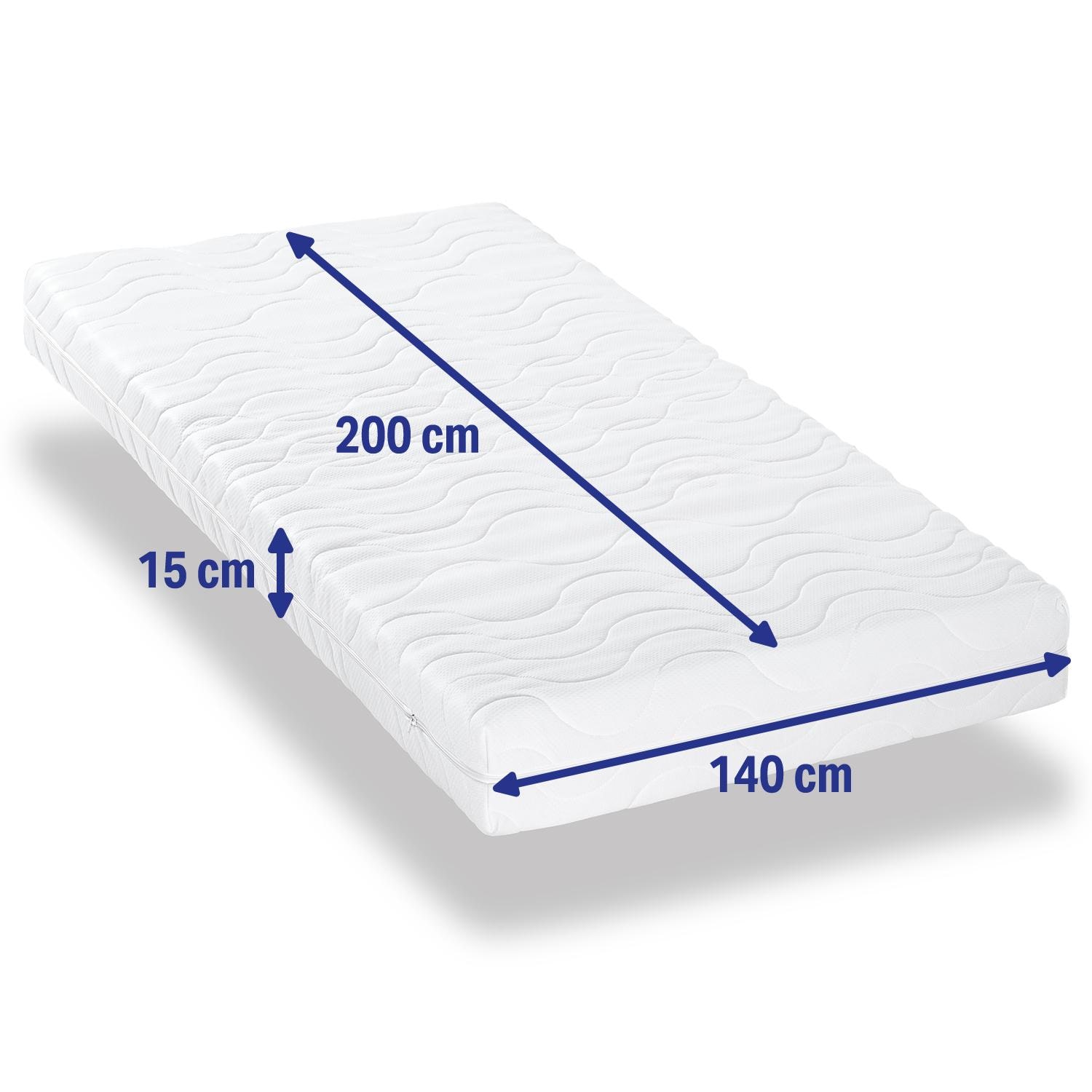 Höhe – Matratzenbezug CloudComfort Premium 140 x 200 cm